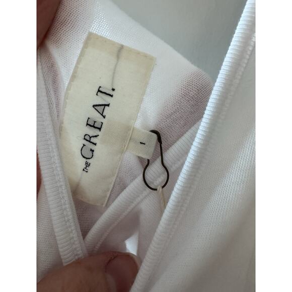 The Great Scoop Neck Tank True White Size 1 NWT - Picture 6 of 8